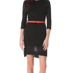 Rag & Bone Braided D Ring Coral Belt